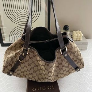 Gucci Abbey Canvas GG Bag